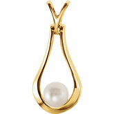Teardrop Pendant Mounting for Pearl Center