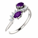 Two-Stone Accented Ring