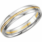 Two Tone 4.5mm Design Band