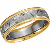 Two-Tone 6.75mm Design Band