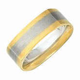 Two Tone 6mm Comfort Fit Band
