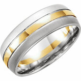 Two Tone 8mm Band