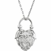 Vintage-Inspired Heart Design Pendant or Necklace