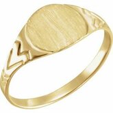 Youth Round Signet Ring