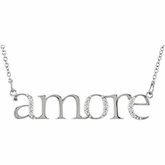 "Amore'"  Neck Trim Mounting or Diamond Necklace