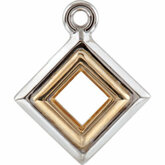 Two Tone Dangle Mounting for Square/Princess Center