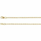 Ch1075 / 18K Yellow / 16 In / Poliert / 1.75Mm Solid Rope Chain With Lobster Clasp