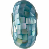 KeraÂ® Sky Blue Mosaic Mother of Pearl Bead