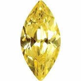 Marquise Lab Created Yellow Cubic Zirconia