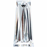 Tapered Baguette Lab Created White Cubic Zirconia