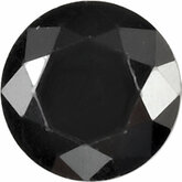 Round Lab Created Black Cubic Zirconia