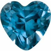 Heart Imitation Blue Zircon