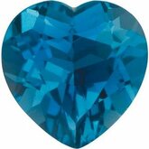 Heart Genuine London Blue Topaz