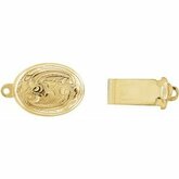 Oval Engraved Clasp