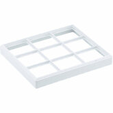 9 Pad Carefree Stackable Tray-White