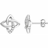 Diamond Criss-Cross Earrings