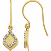 Diamond Two-Tone Earrings