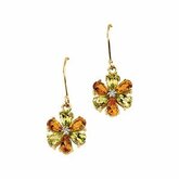 Multicolor Gemstone & Diamond Earrings