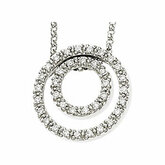 Diamond Concentric Circles Necklace