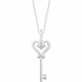 Accented Key Necklace