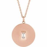 Accented Disc Necklace or Pendant