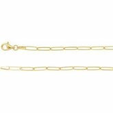 Ch1094 / 14K Yellow / 16 In / Poliert / Elongated Link Chain With Lobster Clasp