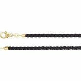 Black Braided Leather Cord 3mm