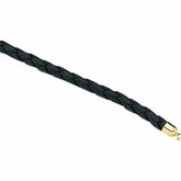 Black Braided Leather Cord 5mm