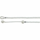 White Satin Twist Necklace 3mm