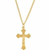 24kt Gold Plated Crucifix Necklace