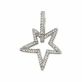 3/8 CTW Star-Shape Diamond Pendant