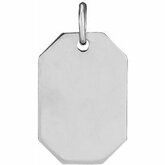 Engravable Dog Tag Necklace or Pendant