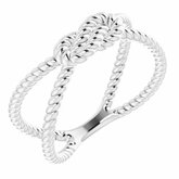 Rope-Style Knot Ring