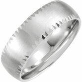 52086 / Sterling Silver / 4 / 7 Mm / Poliert / Facet-Edge Comfort-Fit Satin Finished Band