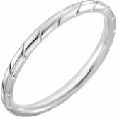 52174 / Sterling Silver / 4 / 2 Mm / Poliert / Patterned Comfort-Fit Band