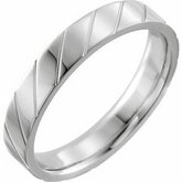 52206 / Sterling Silver / 20 / 3 Mm / Poliert / Patterned Comfort-Fit Band