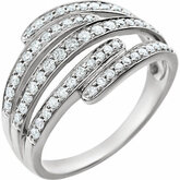 Diamond Multi-Row Ring